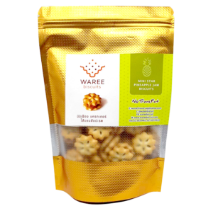 มินิเฟือง แครกเกอร์ไส้แยมสับปะรด Mini Star Pineapple Jam Biscuits ขนาด 100 g.